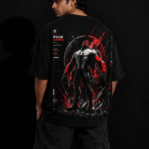 StitchVaults™ Four Arms Alien Force Oversized Graphic T-Shirt – Ultimate Power Edition