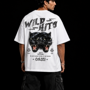 StitchVaults™ Wild Hits Oversized Panther Graphic T-Shirt – Untamed Edition