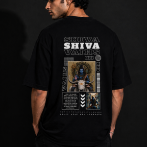 StitchVaults™ Shiva Oversized Graphic T-Shirt – Divine Power Streetwear Edition